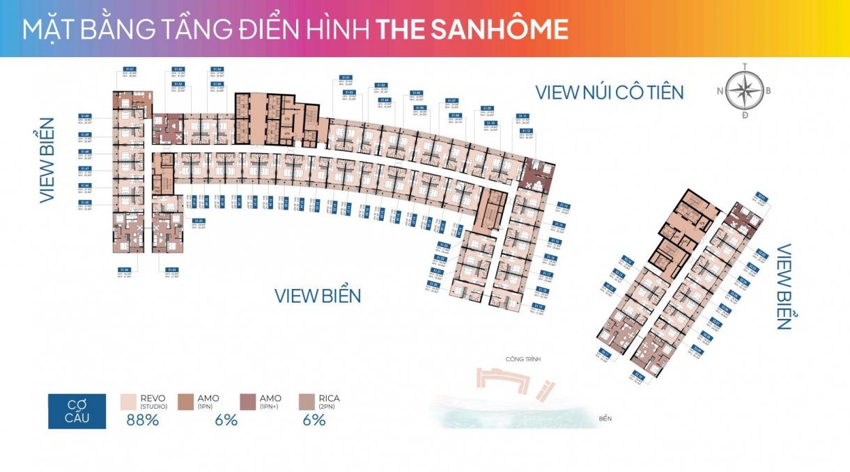 mb tầng điển hình The Sanhome