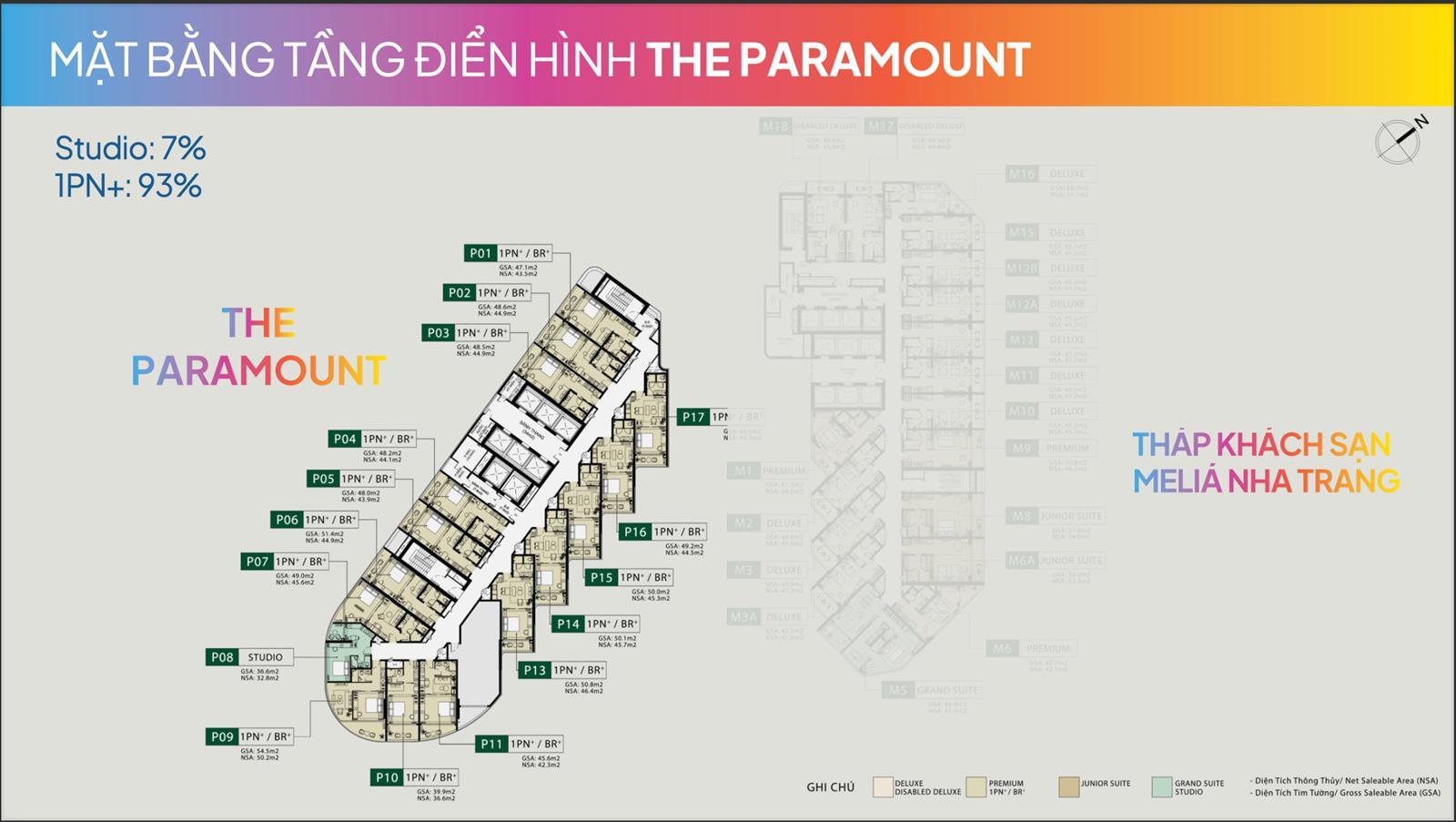 Mặt bằng Paramount Libera Nha Trang