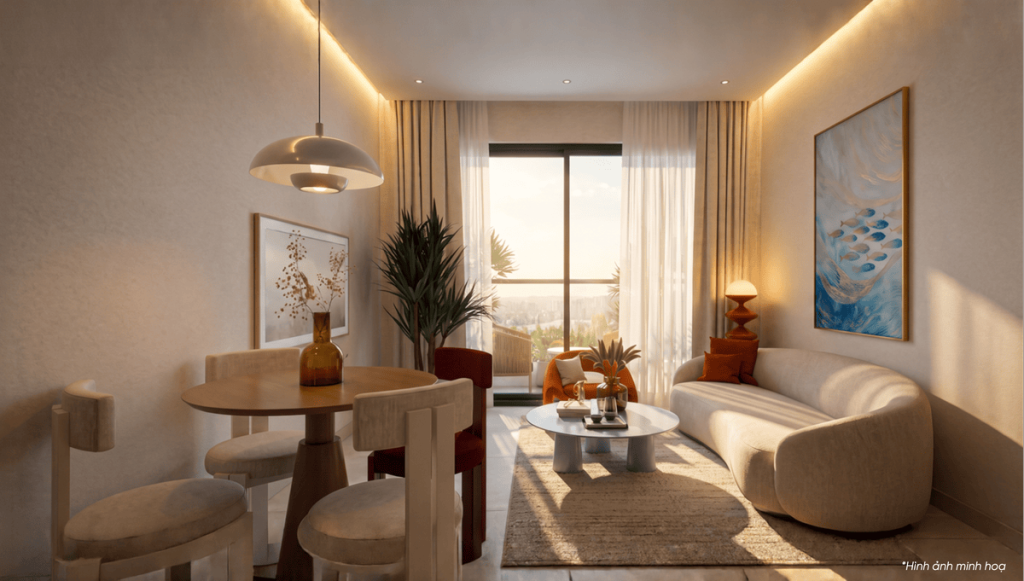 Nhà mẫu - đồ nội thất cao cấp trong từng căn hộ hoàn thiện
